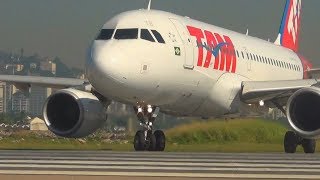 SHOW de Decolagens no Aeroporto Santos Dumont Rio de Janeiro [upl. by Ahsim991]