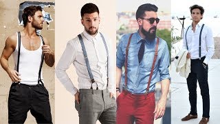 Mens Suspenders  Men with Suspenders [upl. by Atnima584]