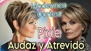 Cortes PIXIE 202425 Cabello CORTO y Moderno para Mujeres de 40 50 60 70 años Pixie HairCuts [upl. by Akemyt538]