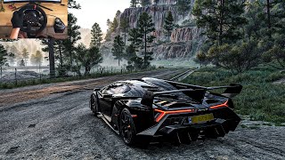 LAMBORGHINI VENENO 2013  Forza Horizon 5  V10 Steering Wheel  Gameplay 2024 [upl. by Amara]