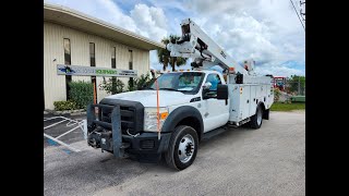 Altec AT40 MH Bucket Boom on 2015 Ford F550 Regular Cab Utility Truck H21805 [upl. by Ching]