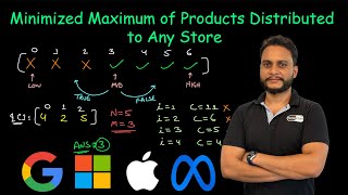 Minimized Maximum of Products Distributed to Any Store  Leetcode 2064 [upl. by Ainegul]