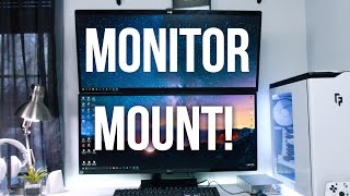 My Monitor Mount for Stacked Monitors [upl. by Alakim]