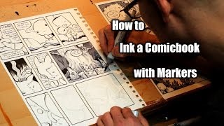 Comicbook Inking Tutorial  Justin Hillgrove  Imps and Monsters [upl. by Stark]