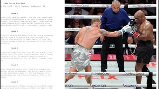 Last Nights SCRIPTED Fight Jake Paul beats Mike Tyson [upl. by Maurine]