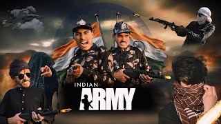 Indian ARMY का आतंकवाद पर जोरदार हमला  Indian Funny Comedy [upl. by Aitenev]