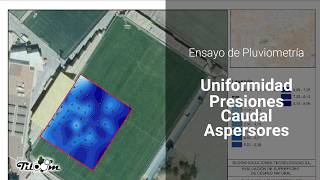 Timelapse  Ensayo de pluviometría  Uniformidad  Auditoría de Riego  Tiloom [upl. by Postman]