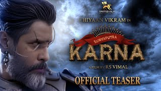 KARNA  Official Teaser  Chiyaan Vikram  Prakash Alex  R S Vimal  United Film Kingdom [upl. by Oinesra]