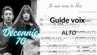 Je suis venu te dire que je men vais  Medley JBIRKIN amp S GAINSBOURG pt 2  Guide voix alto [upl. by Charity]