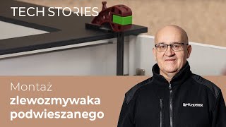 Montaż zlewu podwieszanego w blacie kompaktowym  techstories 34 [upl. by Rothschild]