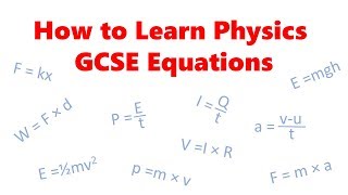 How to learn GCSE physics equations [upl. by Mchail]