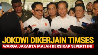 Mantan Presiden Jokowi Dikerjain Timses RKSuswono Warga Jakarta Malah Bersikap Begini [upl. by Paddy]