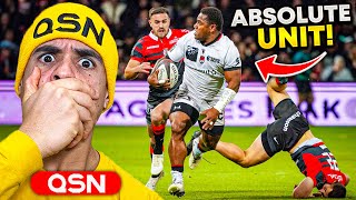 American Reacts to Josua Tuisovas CRAZY Highlights Absolute Unit [upl. by Aramanta]