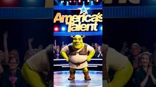 Shrek’s Hilarious Donkey Transformation Stuns on AGT americagottalent talent shorts agt shrek [upl. by Sivartal]