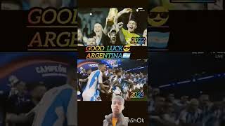 Good luck 2022 Football 2024 Argentina football Messi vs Ronaldo short video viral [upl. by Dnomrej]