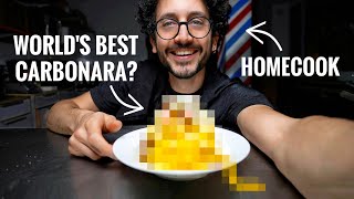 I Try To Master The Worlds Best Carbonara Pasta full recipe [upl. by Lyrak]