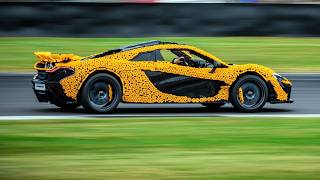 Lando Norris Drives a Life Size Drivable Lego McLaren P1– The Most Epic Toy Ever [upl. by Wesla]