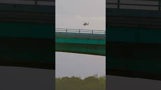 US Coast Guard flying parallel and over the Haulover Inlet bridge [upl. by Carolyne]