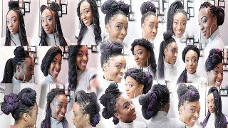 24 BOX BRAID STYLES  BOX BRAIDS STYLES  BOX BRAIDS HAIRSTYLES [upl. by Springer606]