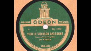 Betove quot vieille chanson bretonne quot 1927 [upl. by Khoury]