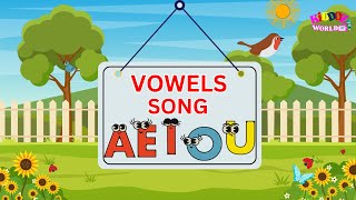 Vowels Song for Kids  Kidssongs  Kiddoz World TV [upl. by Enilamme]