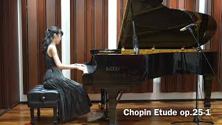 Yulia14 plays Chopin 12 Etude Op25 No1 quotAeolian Harpquot [upl. by Neveda]