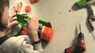 Nerf Hyperfire Modification  Nerf Socom Modifications [upl. by Pliam]