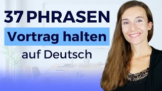 Professionelle PRÄSENTATION halten  So geht es Deutsch Wortschatz für Fortgeschrittene Redemittel [upl. by Emerald805]