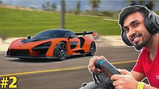 PLAYING RACING GAME WITH REAL STEERING WHEEL TECHNO GAMERZ FORZA HORIZON 5 PART 2 TECHNO GAMERZ [upl. by Stew219]