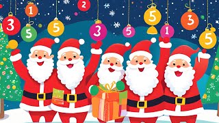 Five little Santa  Five Little Christmas Santa  Nursery Rhymes  kids Song [upl. by Donall]