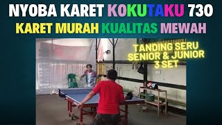 Nyoba Karet Murah Kualitas Mewah  Karet Kokutaku KOKUTAKU GREEN VS KOKUTAKU BLUE Spinner 👍👍👍 [upl. by Alisander]