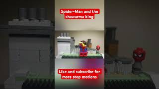 SpiderMan and the shawarma king actionfigures animation art lego spiderman marvel avengers [upl. by Assina]