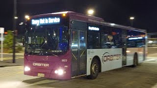 Volvo B7RLE GB5023 on Not In Service Departing Rotokauri Transport Hub in Te Rapa back to Base [upl. by Eirrol790]