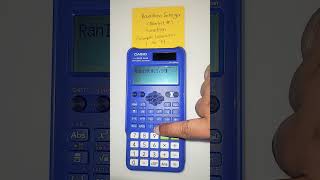 Generate random integer on scientific calculator maths education [upl. by Ardnaet933]