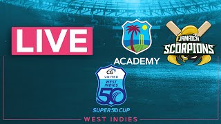 🔴 LIVE WI Academy v Jamaica  CG United Super50 2024 [upl. by Aekerly186]