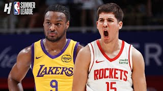 Los Angeles Lakers vs Houston Rockets  FULL Game Highlights  July 12 2024 NBA Summer League [upl. by Nabal462]