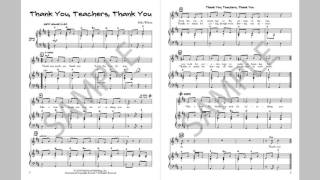 Thank You Teachers Thank You  MusicK8com Singles Reproducible Kit [upl. by Aisena]