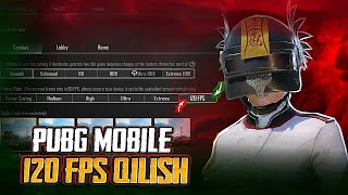 PUBG MOBILE 120 FPS DA OYNASH  AKKAUNT [upl. by Argela]