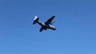 USAF Lockheed C130H Hercules Landing at Charleston International Airport101924 [upl. by Ijuy908]