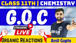 GOC In One Shot  Types Of Organic Reactions  Important Topics Of GOC  NEET  JEE  Amit Gupta [upl. by Amby]