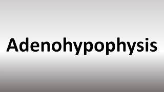 How to Pronounce Adenohypophysis [upl. by Anen]