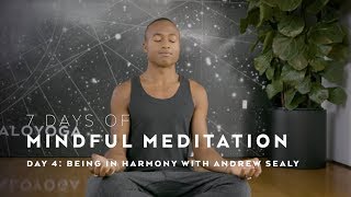 DAY 4 Being in Harmony with Andrew Sealy — 7 Days of Mindful Meditation [upl. by Adnirak]