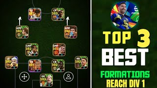 Top 3 MUST TRY eFootball 2025 Mobile Formations For MAXIMUM Success [upl. by Novehc]