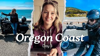 Day 3 of our Bucket List Motorcycle Trip Riding along the Pacific Coast  Oregon amp California [upl. by Aonehc]