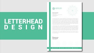 simple letterhead design in illustrator  About Design [upl. by Rialc]