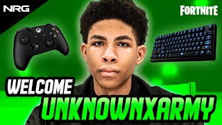 Introducing NRG UnknownxArmy  Fortnite Hybrid Controller Player  Official Announcement Video [upl. by Ethelind750]