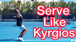 How To Serve Like Nick Kyrgios Tennis Technique Explained [upl. by Noved]