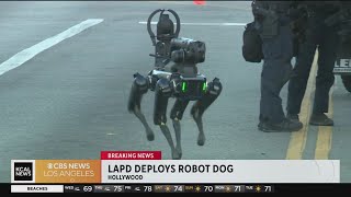 LAPD deploys robot dog to help with standoff in Hollywood [upl. by Erodeht]