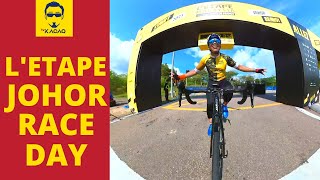 LETAPE JOHOR BY TOUR DE FRANCE DESARU RACE DAY 2023  Road Bike Cycling Malaysia Vlog Insta360 [upl. by Burne345]