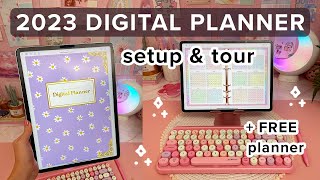 My Digital Planner 2023 ✨ iPad Planner set up amp tour  FREE planner [upl. by Jemma]